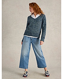 White Stuff Tia Wide Leg Crop Jean
