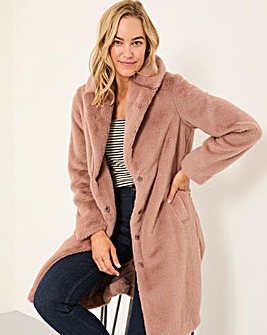 Fatface Esme Long Fur Coat