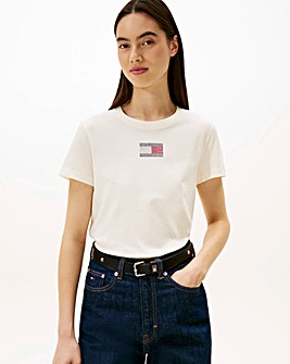 Tommy Jeans Embellished Flag T-Shirt
