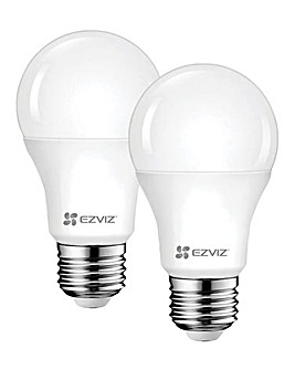EZVIZ LB1 Smart LED White Twin Pack Light Bulb E27