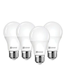 EZVIZ LB1 Smart LED White Quad Pack Light Bulb E27