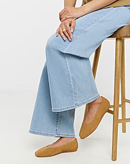 Alyssa Classic Suede Ballerinas - Extra Wide Fit (EEE)