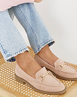 Saskia Snaffle Trim Loafers - Wide Fit (E)