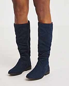 Evren Ruched Boot Wide E Fit Super Curvy Calf