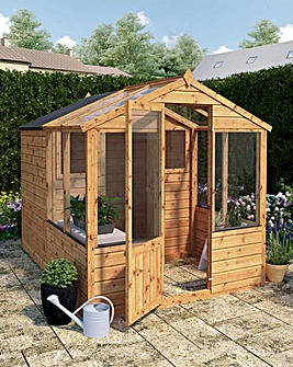 Mercia 8 x 6 Traditional Apex Greenhouse Combi Shed
