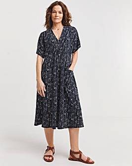 Julipa V Neck Pocket Midi Dress