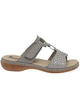 rieker silver sandals