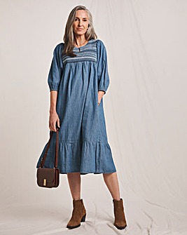 Julipa Pure Cotton Chambray Dress