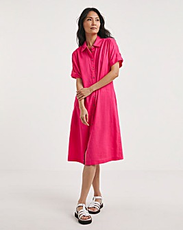 Julipa Short Linen Mix Shirt Dress