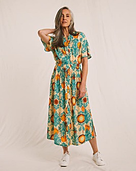 Julipa Button Down Crinkle Dress