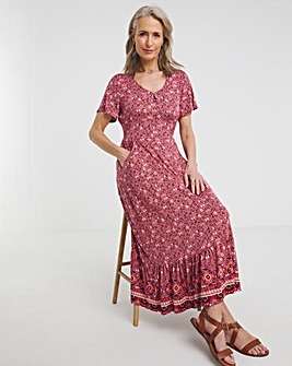 Julipa Keyhole Jersey Midi Dress