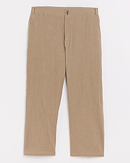 Julipa Truffle Ankle Grazer Pure Cotton Trouser