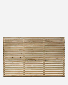 Forest Slatted Pressure Treated Fence Panel Pack 4 - 6ft x 4ft