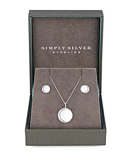 Simply Silver Sterling Silver 925 Mystic Set - Gift Boxed