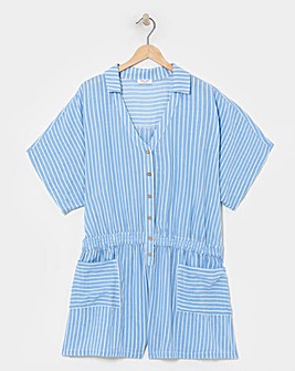 Cheese Cloth Beach Playsuit