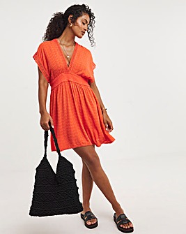 Figleaves Broderie Beach Dress