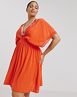 Figleaves Broderie Beach Dress