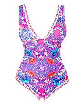 Figleaves Frida Non Wired Plunge Swimsuit