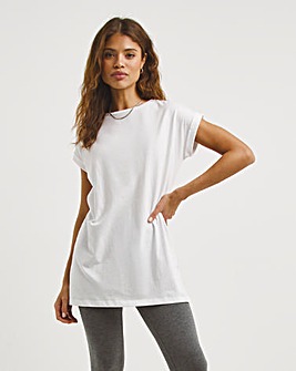 White Basic Cotton Relaxed T-Shirt
