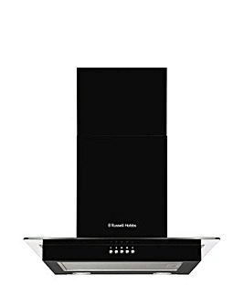 Russell Hobbs RHFGCH601B 60cm Flat Glass Cooker Hood - Black