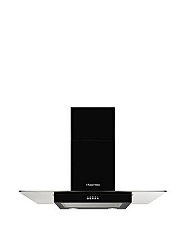 Russell Hobbs RHFGCH901B 90cm Flat Glass Cooker Hood - Black