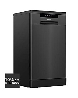 Hisense HS523E15BUK Slimline 10 Place Settings Dishwasher - Black