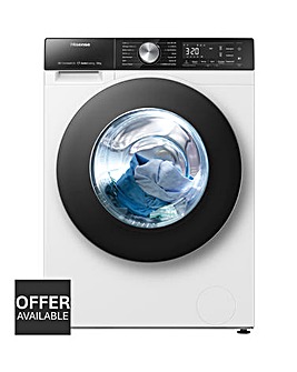 Hisense White 5S Series Auto Dosing WF5S1245BW WiFi-Enabled 12kg Washing Machine