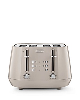 De'Longhi Eclettica CTY4003.BG Beige 4 Slice Toaster