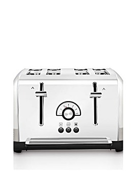 Morphy Richards 240333 Venture Retro Stainless Steel 4 Slice Toaster