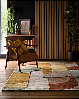 Retro Deco Woollen Rug