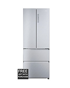 Haier HFR5719ENMG 70cm French Door Fridge Freezer - Silver