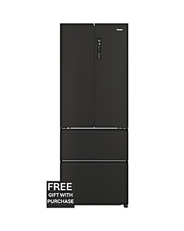 Haier HFR5719ENPB 70cm French Door Fridge Freezer - Black