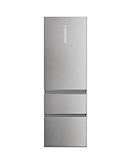 Haier HTW5618ENMG Combi Series 5 180cm Fridge Freezer - Inox