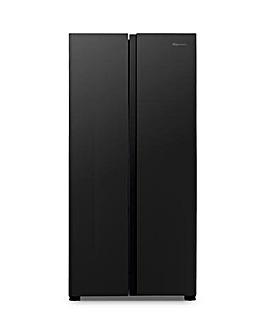 Fridgemaster MS83430EB 80cm American Fridge Freezer - Black