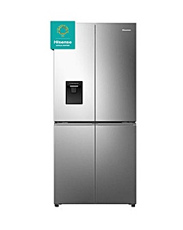 Hisense RQ5P470SMIE 80cm American 4 Door Fridge Freezer - Black