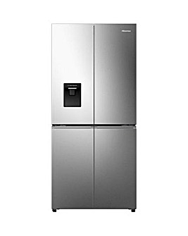 Hisense RQ5P470SMIE 80cm American 4 Door Fridge Freezer - Black