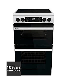 Hisense HDCEC5C10W 50cm Electric Double Cooker - White
