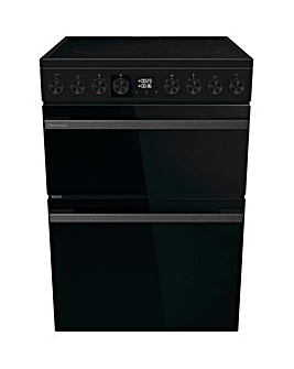 Hisense HDCEC6C20B 60cm Electric Double Cooker - Black