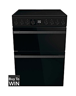 Hisense HDCEC6C20B 60cm Electric Double Cooker - Black