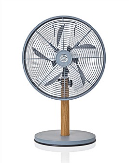 Swan 12" Nordic Grey Desk Fan