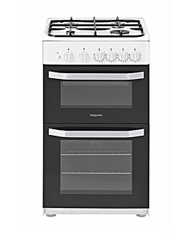 Hotpoint HD5G00KCW/UK Double Gas Cooker