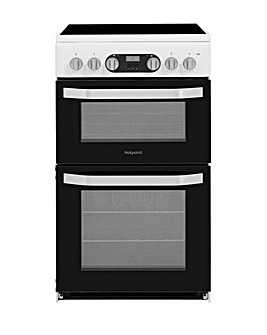 Hotpoint HD5V93CCW/UK Double Electric Cooker