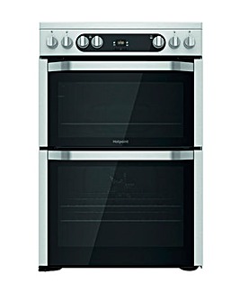 Hotpoint HD5V93CCB/UK Double Electric Cooker + Install