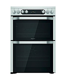 Hotpoint HD5V93CCW/UK Double Electric Cooker + Install