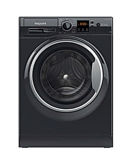 Hotpoint NSWM863CBSUKN, 8kg, 1600rpm, Washing Machine - Black + Install