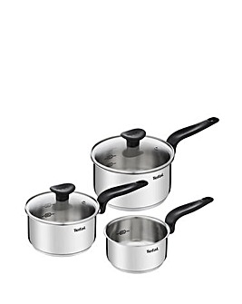 Tefal Primary 3 Piece Saucepan Set 14cm, 16cm and 18cm