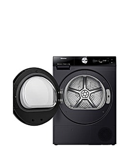 Hisense 7 Series DH7S107BB 10kg Heat Pump Tumble Dryer - Black