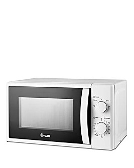 Swan SM4420WHT 20L White Manual Microwave