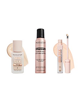 Revolution Skin Silk Base & Fix Set , Silk Serum Foundation 2