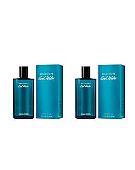 Davidoff Coolwater Men Aftershave Splash 125ml Buy One Get One Free